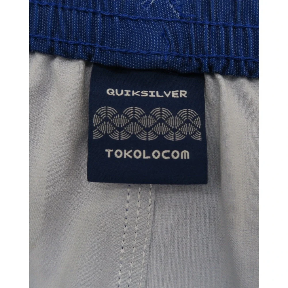 Quiksilver Tokolocom Mens Royal Blue Graphic Board Shorts XL Swim Trunks